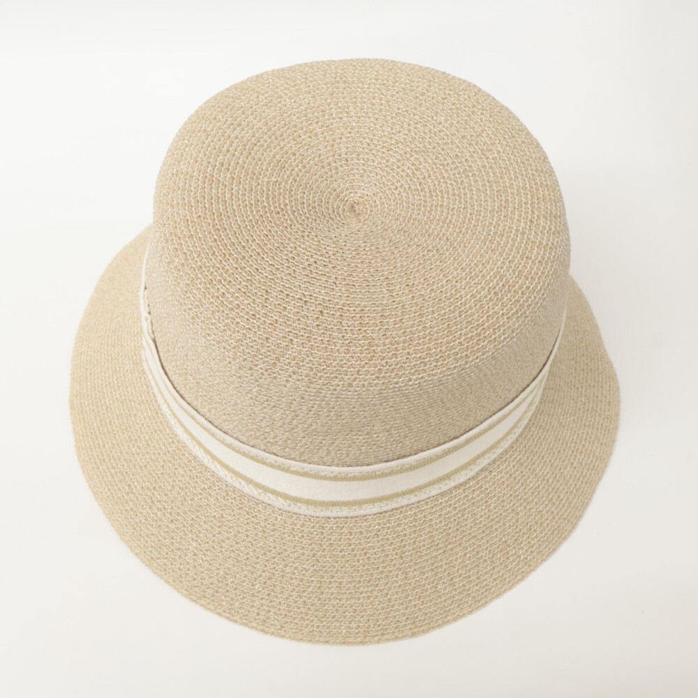 Christian Dior 22DRT923G157 DIORESORT Resort Logo Tape Straw Hat, Size 57, Be... - Picture 5 of 7